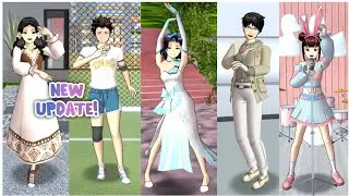 NEW UPDATE! New Costumes and Hairstyles 😍 Sakura School Simulator Chinese Version