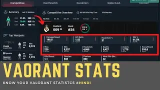 How to check valorant statistics #hindi