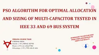 DOWNLOAD MATLAB CODE - PSO ALGORITHM FOR OPTIMAL ALLOCATION AND SIZING OF MULTI CAPACITOR