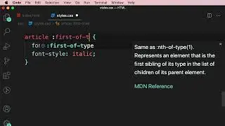 30 Pseudo class Selectors
