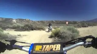 Kim and Jeff ride dirt bikes in Gorman, CA (8/25/13)