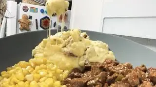 Steak, Loaded Mashed Potatoes & Corn on the Cob