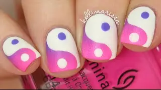 EASY GRADIENT YIN YANG NAIL ART DIY (ombre effect)|| KELLI MARISSA