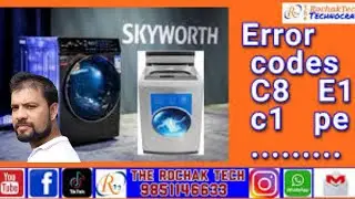 skyworth washing machine  error codes and solutions 