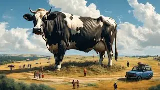 Con Bò Sữa Khổng Lồ Lớn Nhất Thế Giới Nổ Tung, Con Bò ăn cỏ
