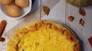 Quiche con zucca e salsiccia🎃