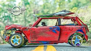 Restoration Abandoned Mini Cooper | Turning a $1 Old Car Into a $2000