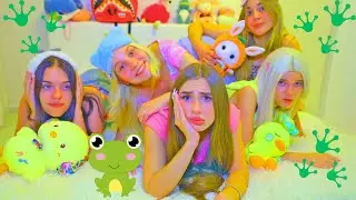 Cheerleader'lar Geceyi Birlikte Geçiriyor ! Frogs vs Bunny 🐰🐸 Diana Şokta 😱🤯