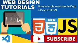 How To DRAG and DROP images in a Web page Using HTML CSS and JavaScript. #daranddrop #html #css #js