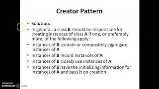 Creator Pattern
