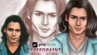 Johnny Depp | Digital Art | Procreate Speedpaint
