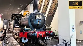 Japan KYOTO Railway Museum National 4K Walking Tour 2024 Vintage Railway Steam Locomotive Experience