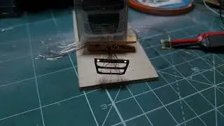 Testing a module for the front grill with flashing lights for the new conversion of Volvo truck.