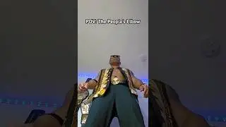 POV of The Rock People's Elbow #wwe cosplay #shorts edition