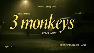 How to Insert 3 Monkeys Emoji in MS Word | Hidden MS Word Tricks 