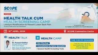 Health Talk Cum Health Screening Camp