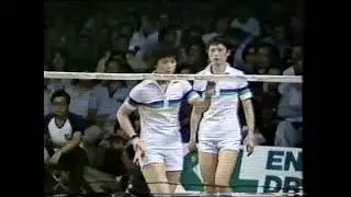 1980 China vs Indonesia Badminton Friendly Zhang Ailing and Liu Xia vs ivanna and Tjan So Gwan