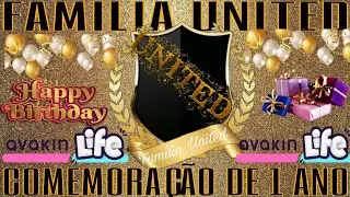 COMEMORAÇÃO DE 1 ANO DA FAMÍLIA UNITED (avakin life) #avakinlife #avakinofficial #avakinlifeptbr