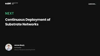Sub0 Online: Continuous Deployment of Substrate Networks