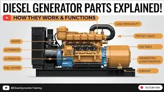 Diesel Generator Training | working principle of Electric Generator | parts of generators 
