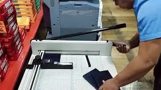 DEMO MANUAL PAPER  CUTTER  1 REAM CAPACITY  A3 SIZE