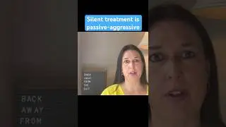 #narcissist silent treatment is passive-aggressive #silenttreatment