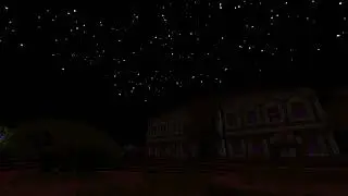 A Lone Mansion at Night