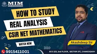 How to Study Real Analysis For CSIR UGC NET MATHS?