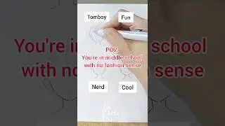 POV: You are in middle school with no fashion sense | How to draw anime hair #howtodrawanime #draw