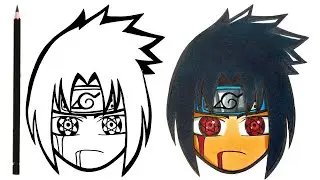 HOW TO DRAW SASUKE FROM NARUTO