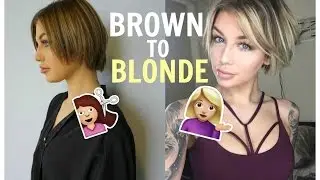 NEW HAIR ALERT: Brown to Blonde Bob