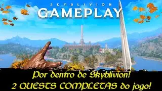 O GAMEPLAY DE SKYBLIVION! Oblivion refeito em Skyrim por mod - Missões com escolhas e consequências