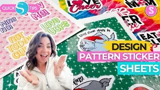 Designing Patterned Sticker Sheets is EASY!