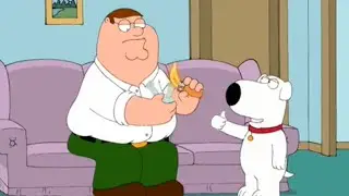 Peter does crack and Brian approves it