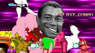 Mugen Homer, Rocko, Hulk & Spongebob Vs Garfield, Chowder, Stimpy & Omega Tiger Woods
