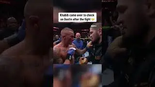 Khabib came to check on Poirier 👀 