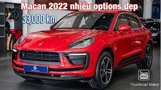 Porsche Macan 2022 màu đỏ nội thất đen cực đẹp tại H3T Auto