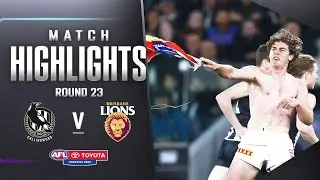 Collingwood v Brisbane Highlights | Round 23, 2023
