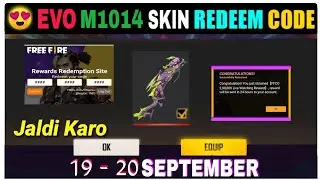 Free Fire Redeem Code Today 19 September | Draco M1014 Skin Redeem Code | FF Redeem Code Today