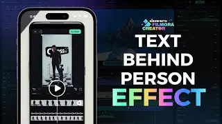 Title Behind Person Effect Using Filmora Mobile