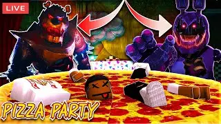 The Worst Pizza Party I've Ever Been To!.. ROBLOX PIZZA PARTY HARD MODE UPDATE [Roblox 🔴Live Stream]