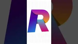 Modern R letter logo design in pixellab #shorts 🔥👌