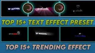 Top 15+ Alight Motion Text Presets | Text  presets for alight motion | alight motion trending