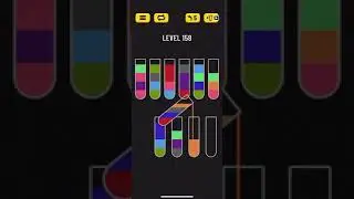 Прохождение Water Sort Puzzle level 158 👍🏻👍🏻👍🏻