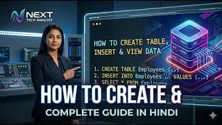 How to Create Table, Insert & Select Data in SQL | Part 7 | Hindi Tutorial