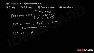 Continuity & Differentiability - Discuss the continuity Of Standard Functions
