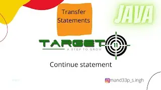 Java Control Transfer Statement Part 3 | Continue statement in java