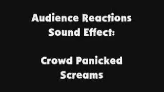 Audience Reactions SFX Crowd Panicked Screams