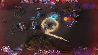 Heroes of the Storm - Brawl - Mofombre (Orphea) et DarkKiwi (Lili)