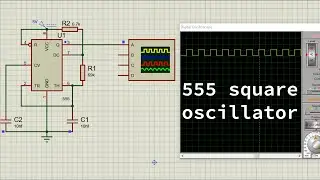 How to simulate Square Wave Generator 555 Timer in Proteus/Proteus Simulation
